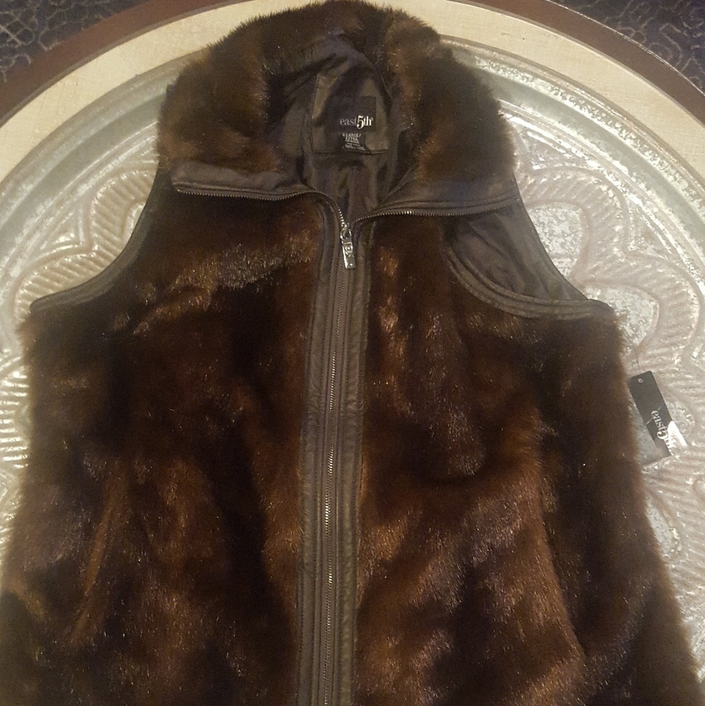 Fur vest jacket